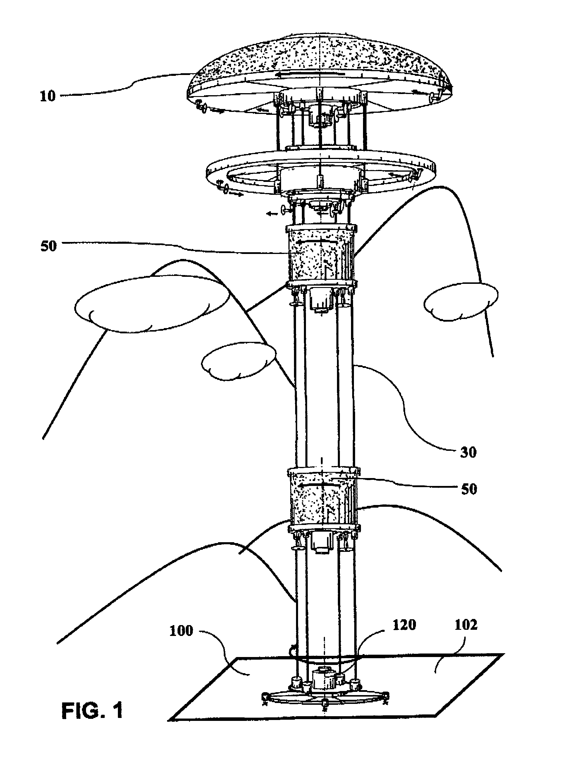 Airborne elevator apparatus