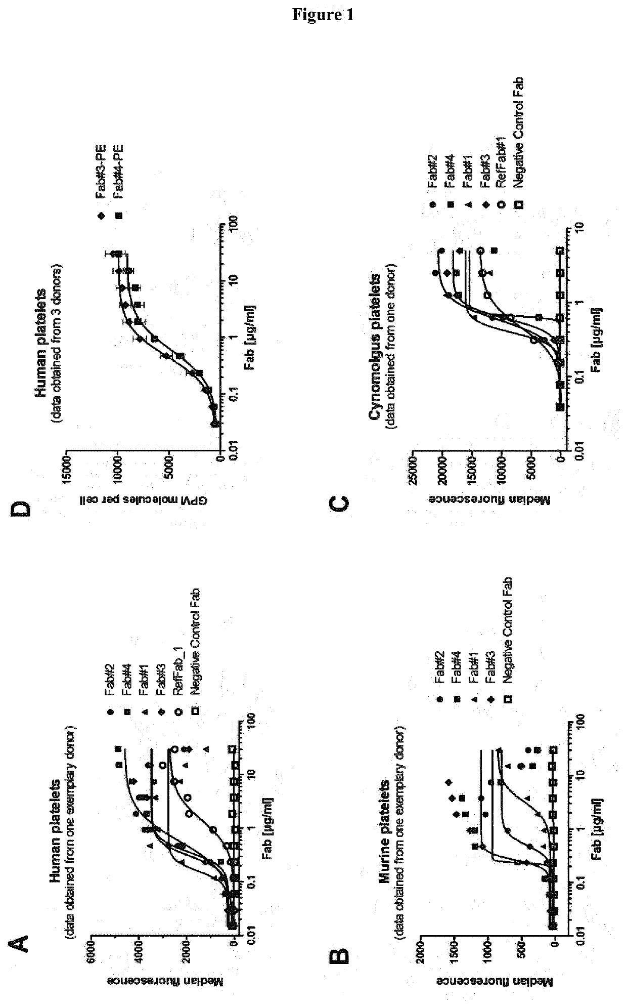 Antibodies targeting glycoprotein vi