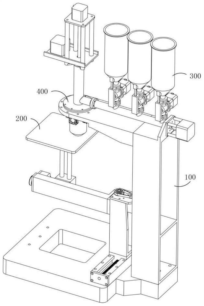 Mixed color printing method of 3D printer