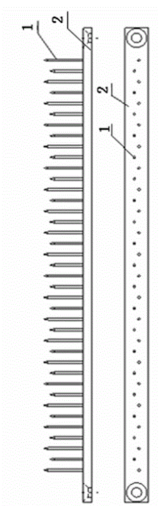 Roll type undaria pinnatifida stem combing equipment