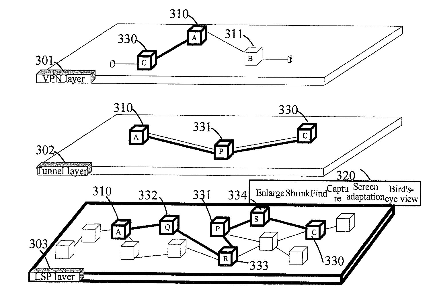 Method and apparatus for presenting network path