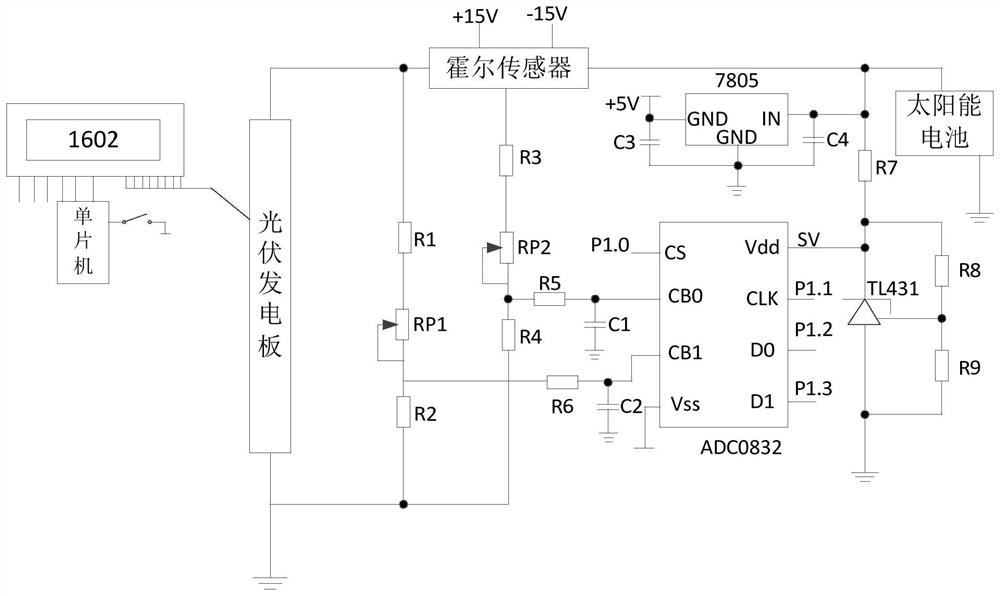 Solar energy and commercial power complementary illumination control system