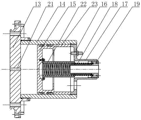 Energy-saving type residual buoyancy driving device utilizing spring to store energy