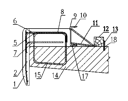 Construction method of large bridge steel guardrail concrete base