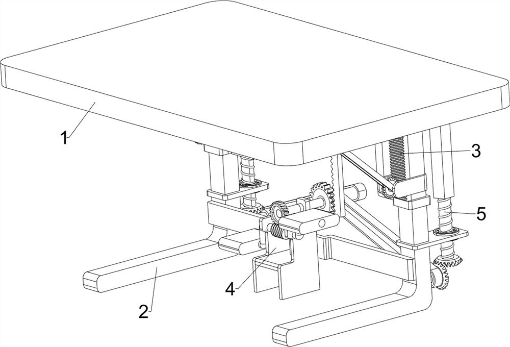 Height-adjustable table