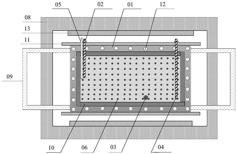 Straight and flat combined fireflood mining simulation system and method