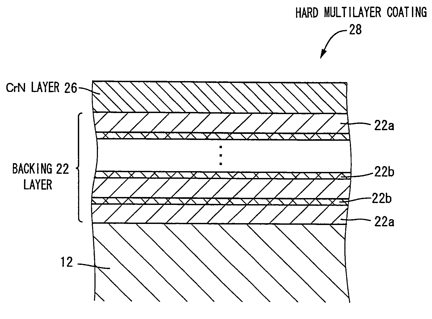 Hard multilayer coating, and hard multilayer coated tool including the hard multilayer coating