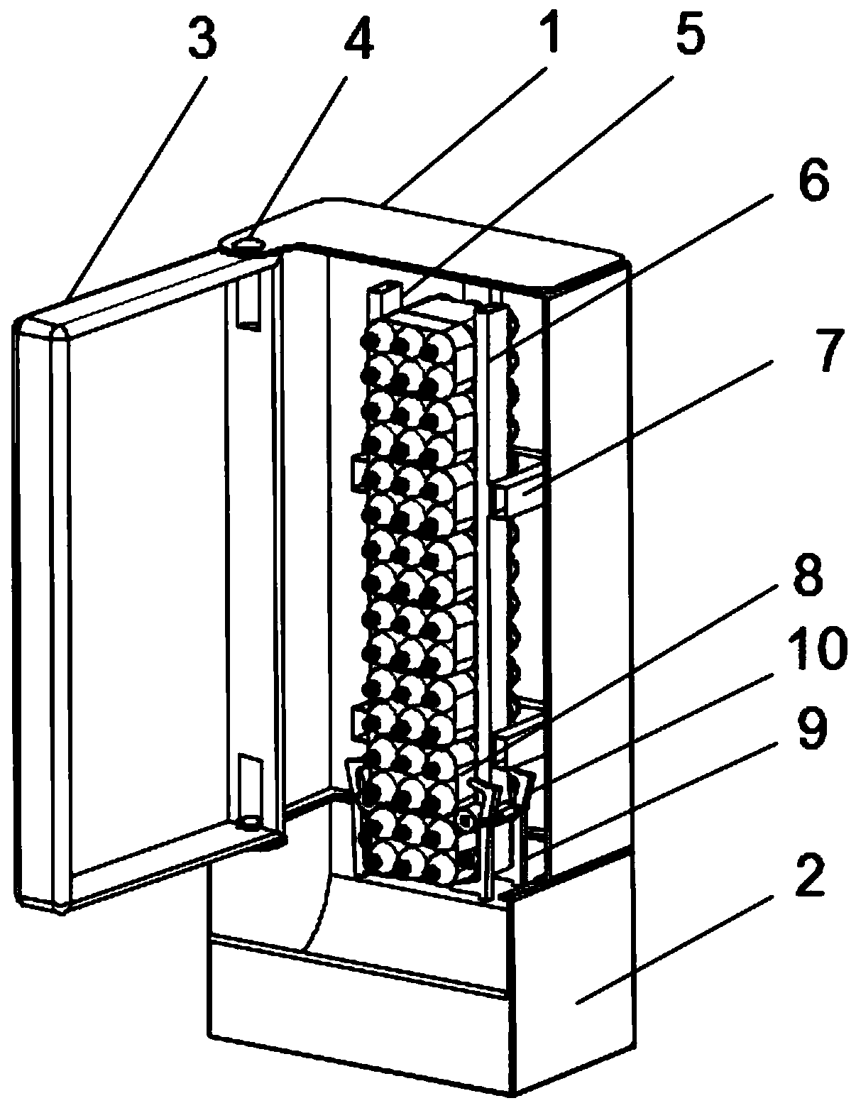 Multi-layer food retail machine convenient to take and place and working method thereof