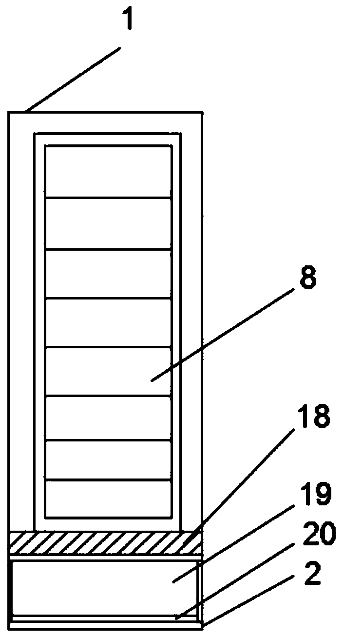 Multi-layer food retail machine convenient to take and place and working method thereof