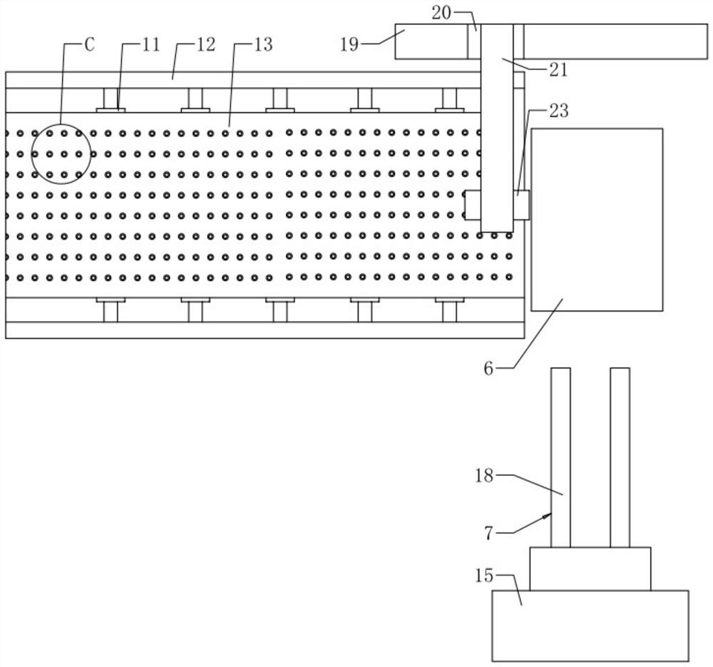 Material detection device based on pressure sensor