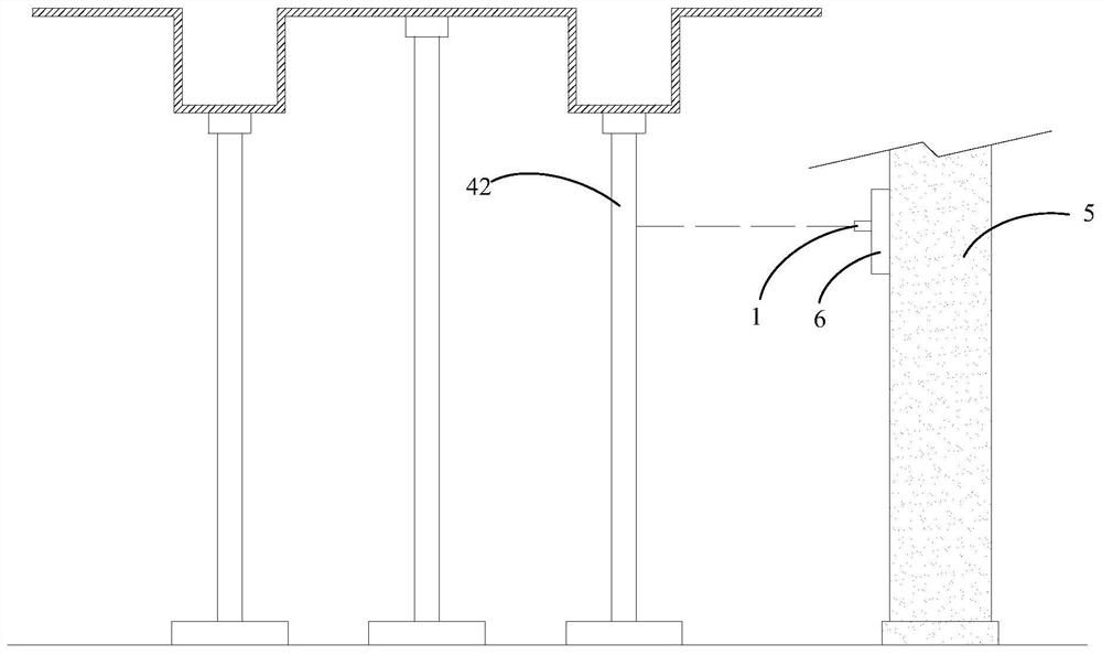 Template component construction monitoring method based on pulse laser ranging device