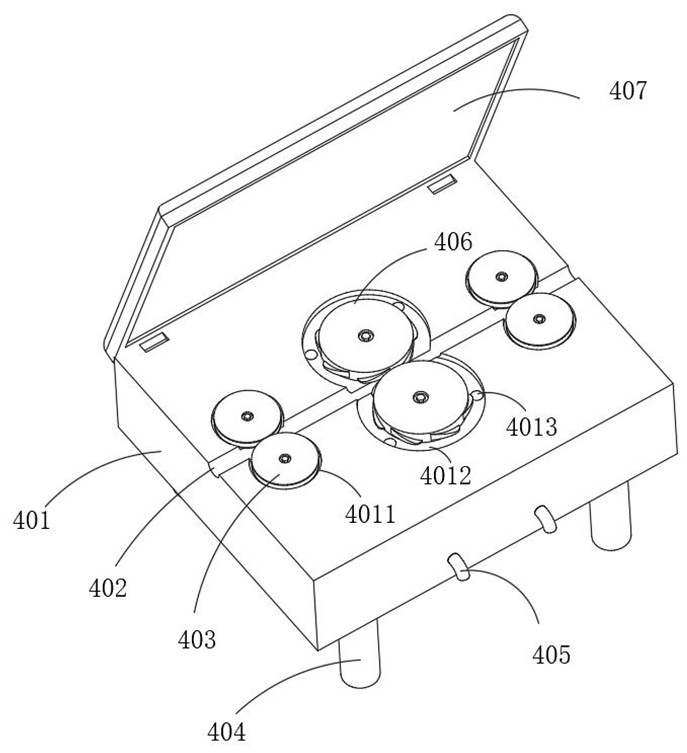 A synchronous processing device for yarn conduction and feeding