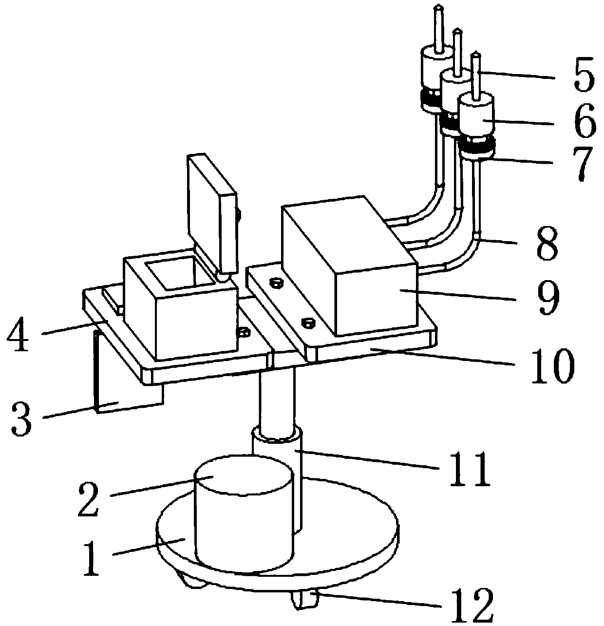 Acupuncture assisting device for Chinese medicine internal medicine