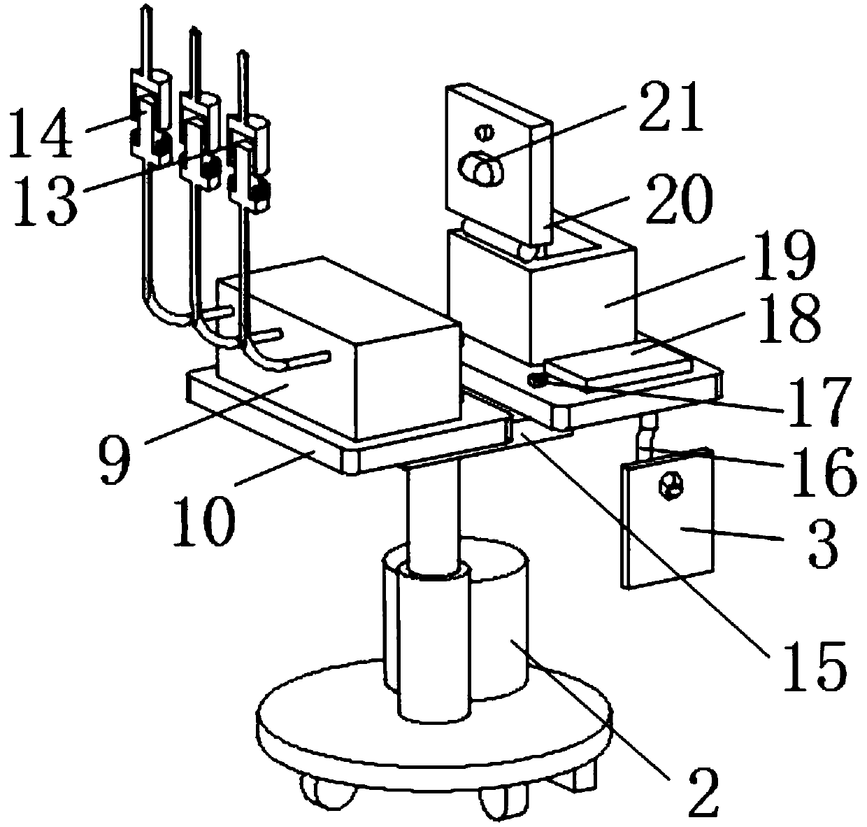 Acupuncture assisting device for Chinese medicine internal medicine