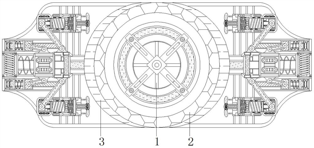 Auxiliary equipment for automatically correcting deflection and prolonging service life for computer hard disk