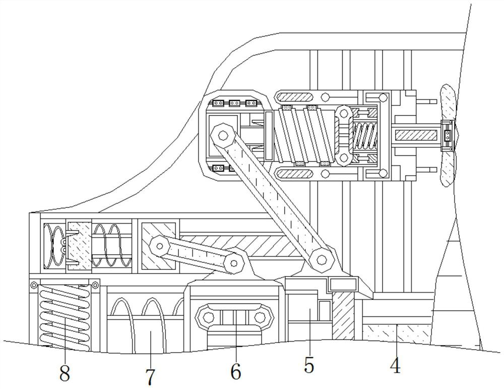 Auxiliary equipment for automatically correcting deflection and prolonging service life for computer hard disk