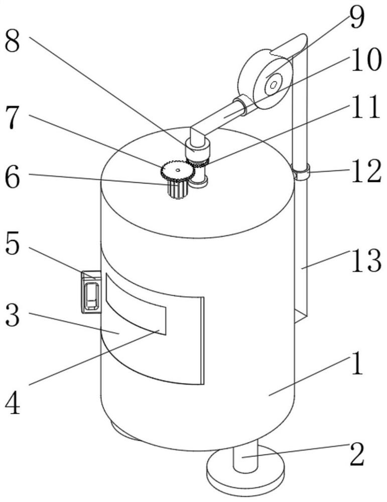 Material drying device for rubber processing