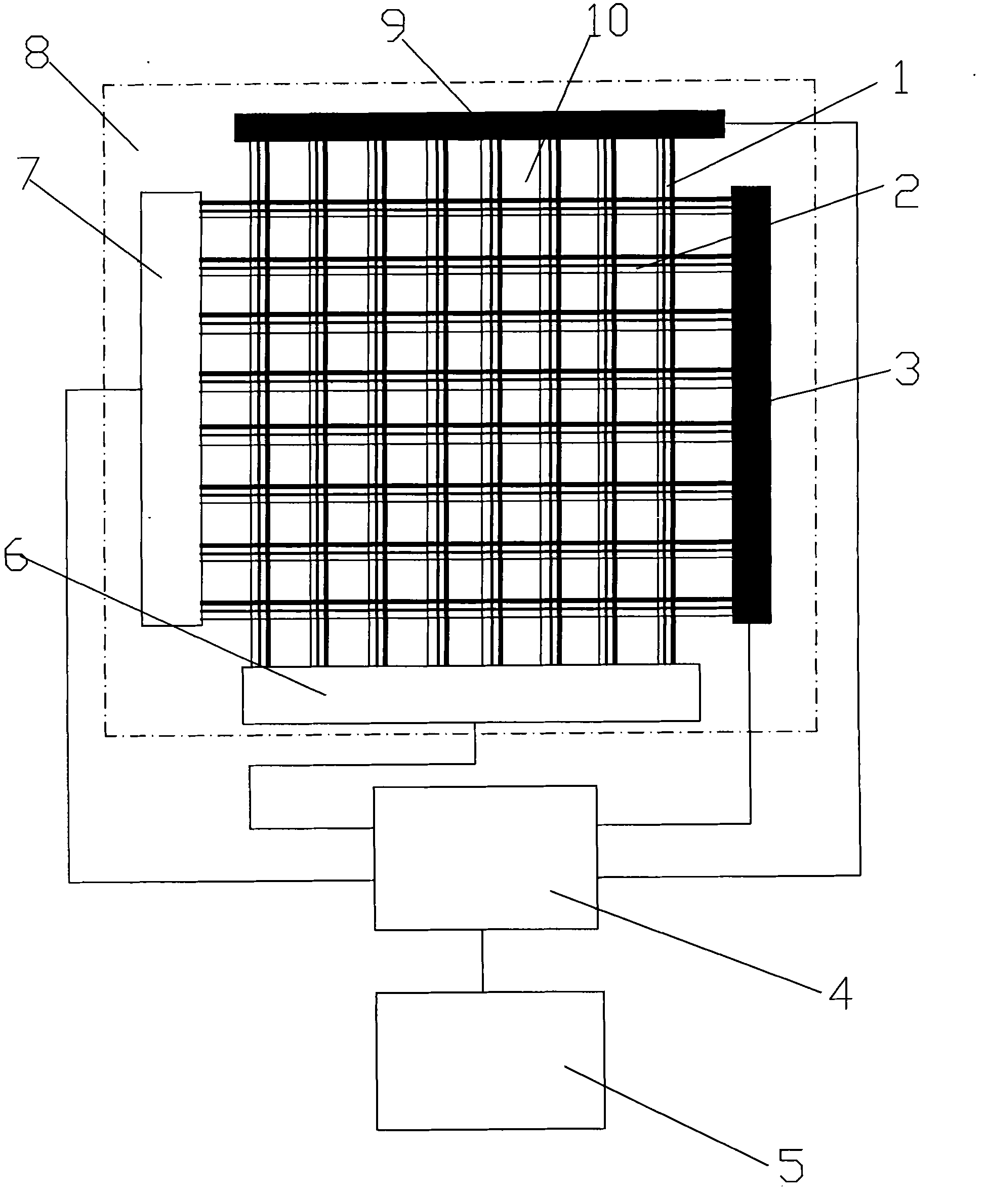 Structural crack bionic monitoring system and monitoring method thereof