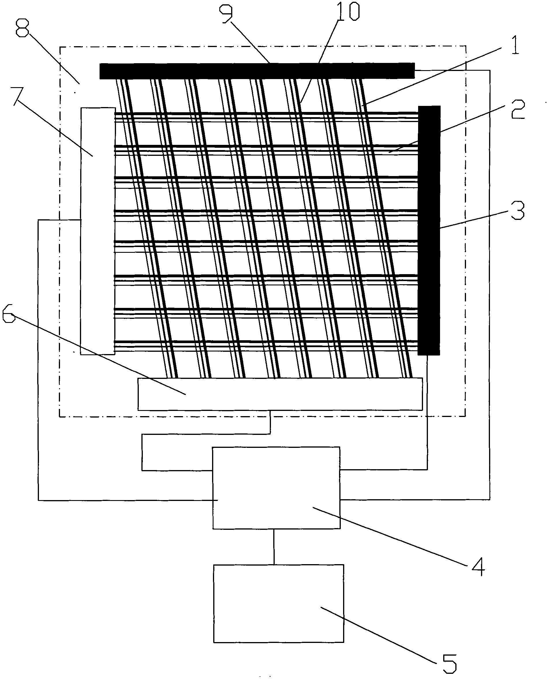Structural crack bionic monitoring system and monitoring method thereof