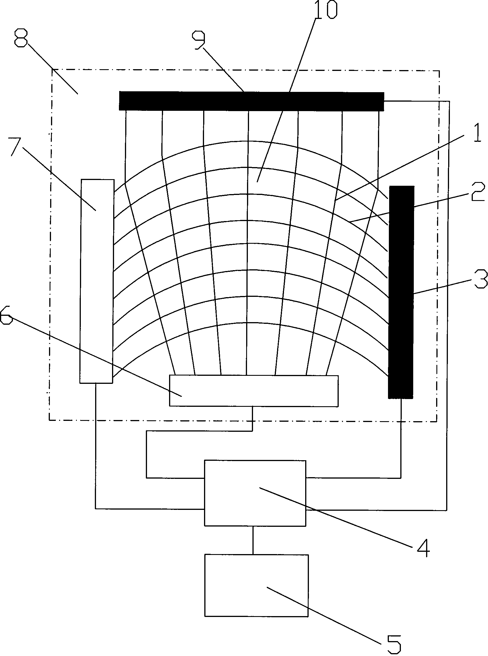 Structural crack bionic monitoring system and monitoring method thereof