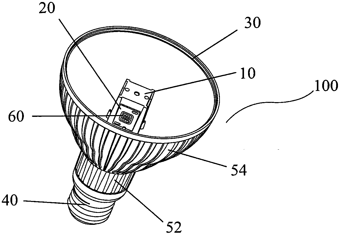LED (light emitting diode) reflecting lamp