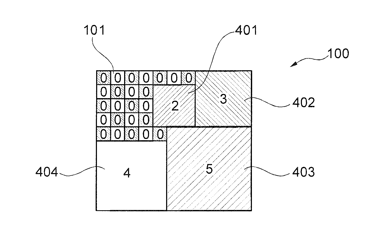 Method for the compressed storage of graphical data