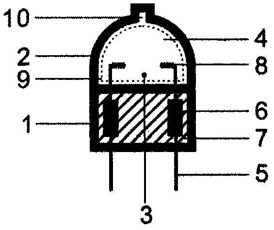Quartz metal halogen lamp
