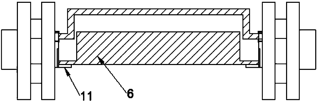 Rotating table turnover mechanism of automobile carpet foaming die frame