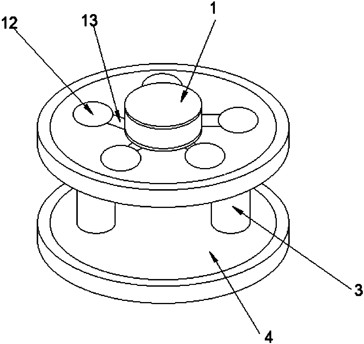 Rotating table turnover mechanism of automobile carpet foaming die frame