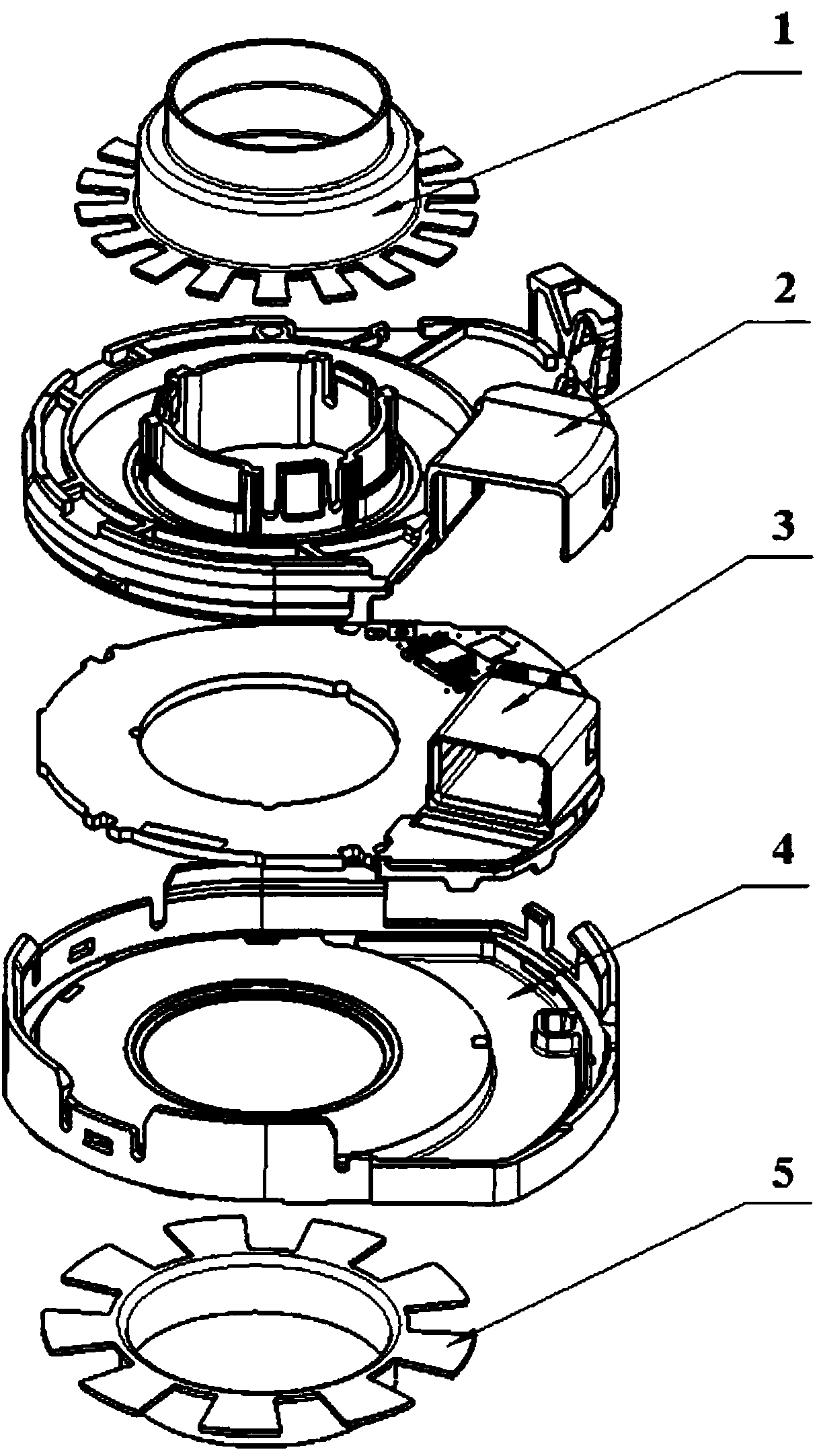 Automobile power-assisted steering sensor