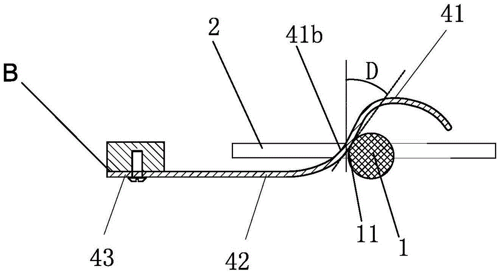 Hingeless rocking bar slide block mechanism and wefting rapier head for rapier loom