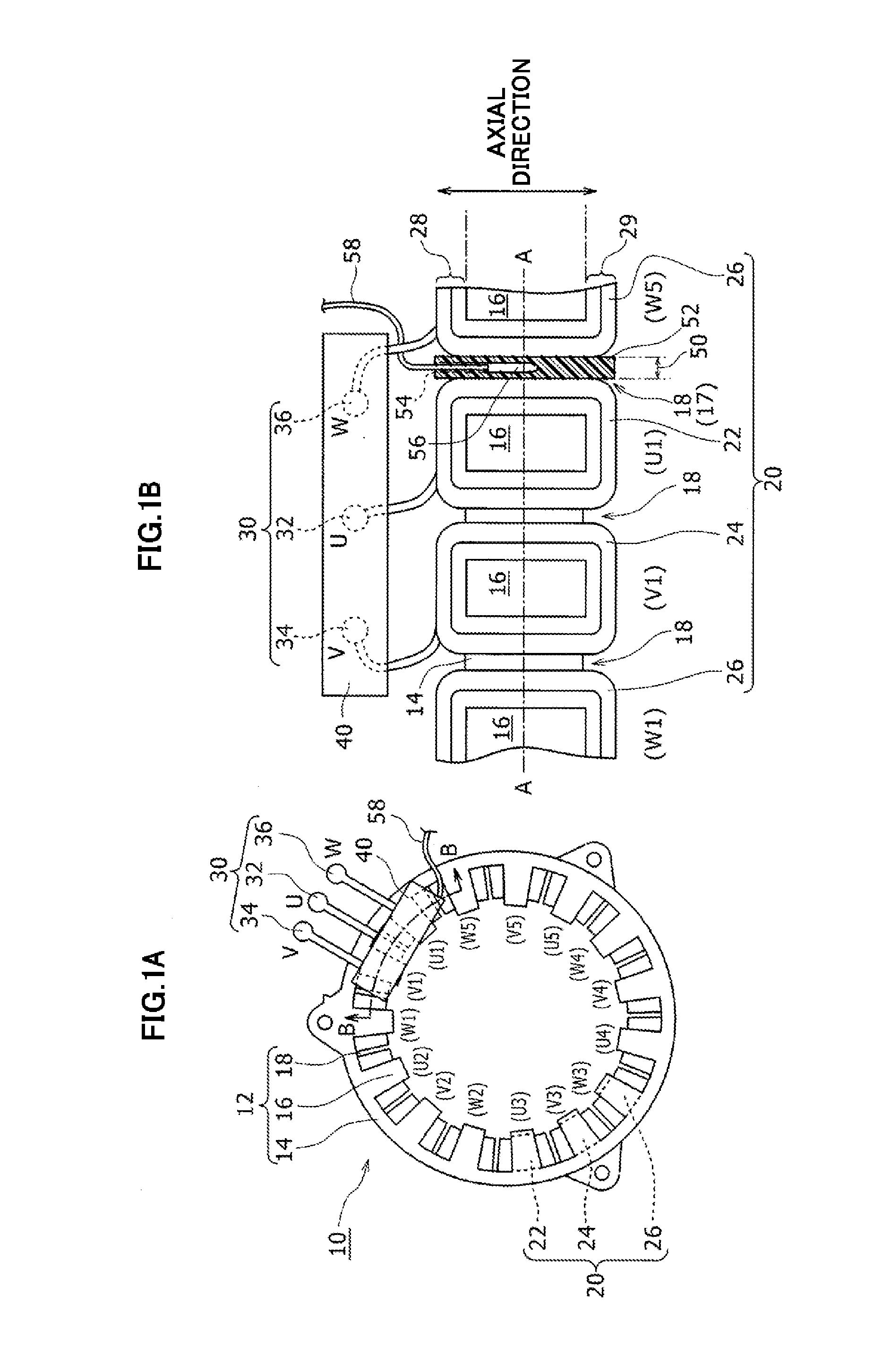 Stator of rotary electric machine
