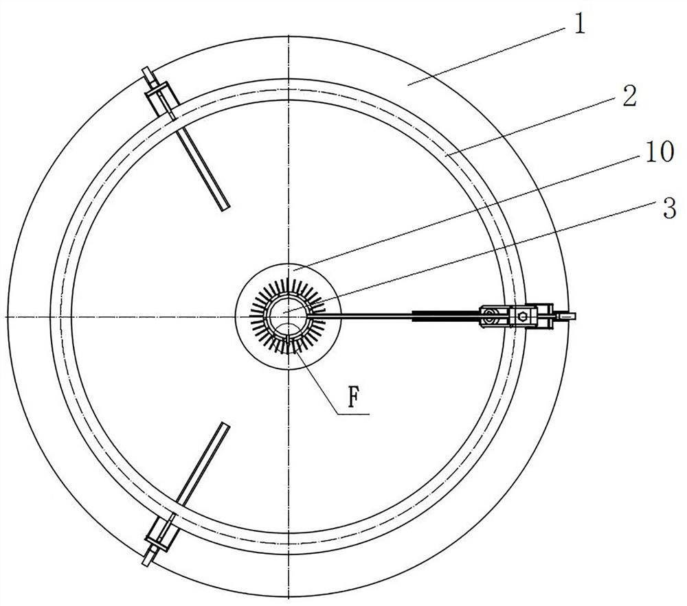 Spray head welding positioning tool for spray ring