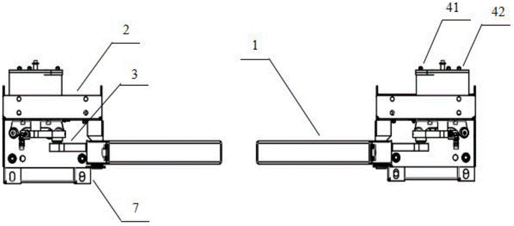 Gate door opening/closing device