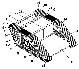 Caterpillar band for simple and convenient mountain forest transport machine