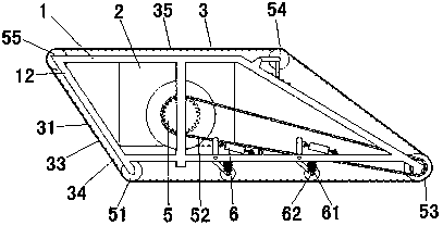 Caterpillar band for simple and convenient mountain forest transport machine