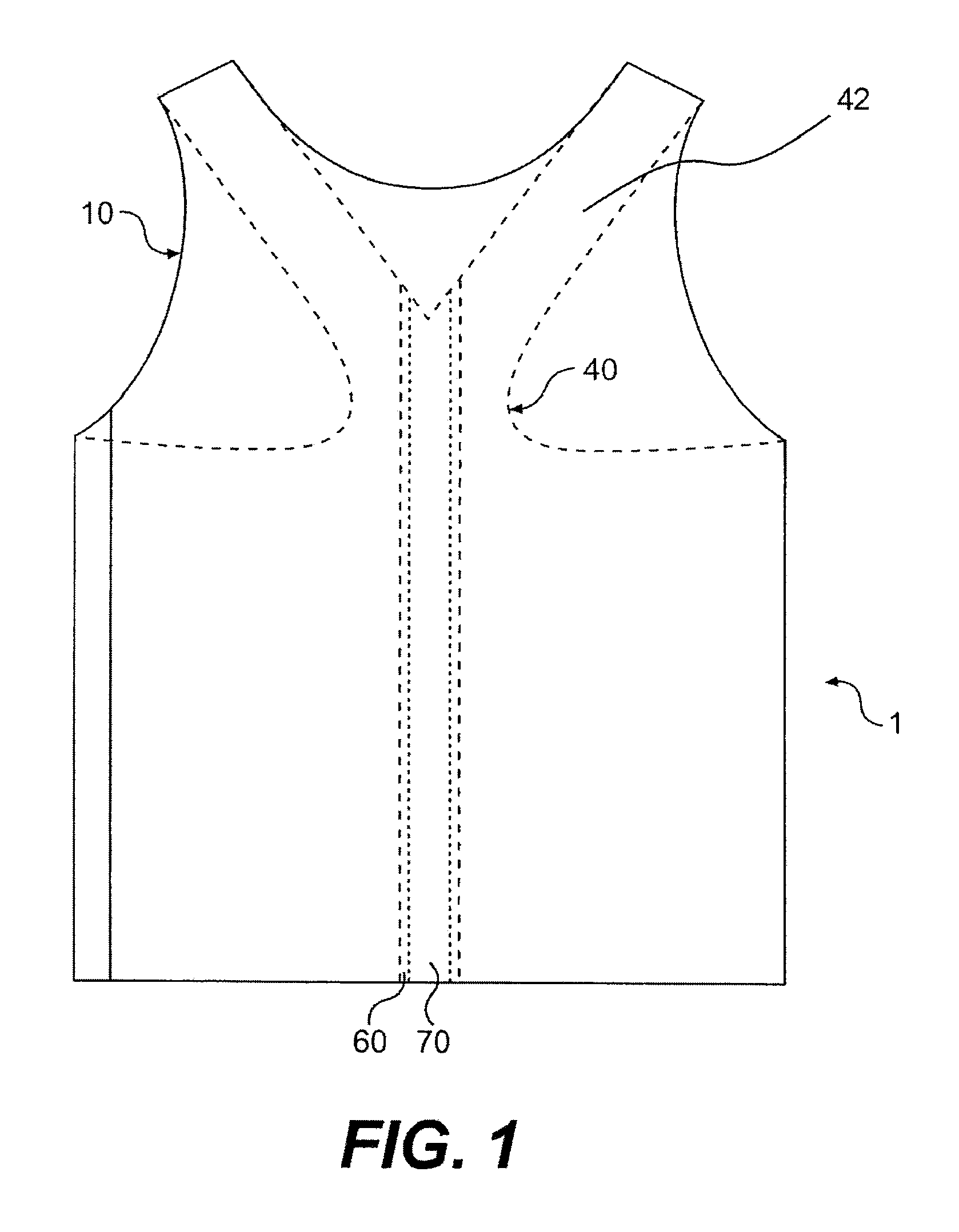 Garment with built in cushion to comfort spine