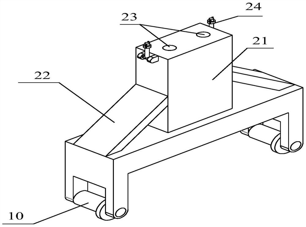 Prefabricated part gantry hoisting device and using method