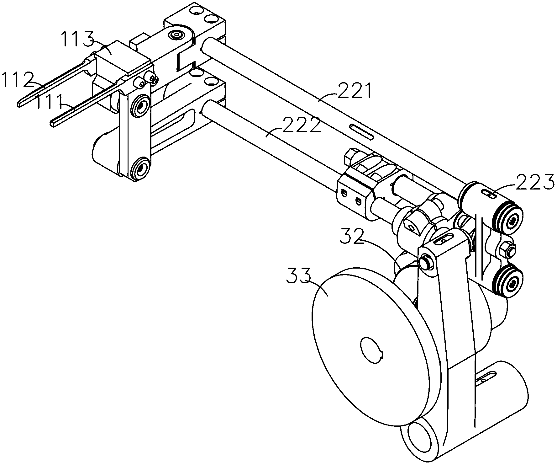 Block pack to strip pack switching device and automatic packaging machine using same