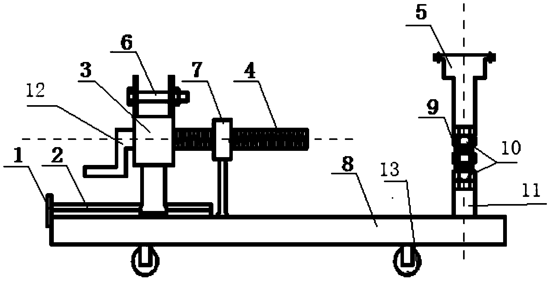 Tool for butt joint assembly of front transmission casing of engine and rear transmission casing of engine