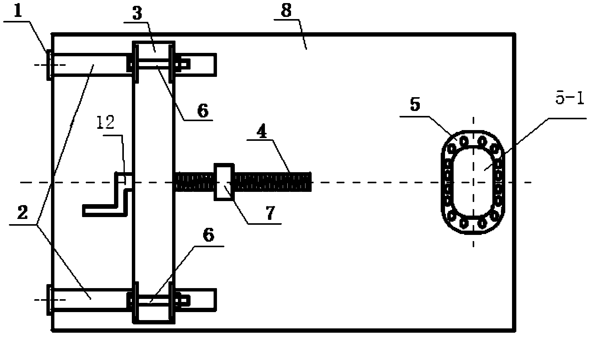 Tool for butt joint assembly of front transmission casing of engine and rear transmission casing of engine