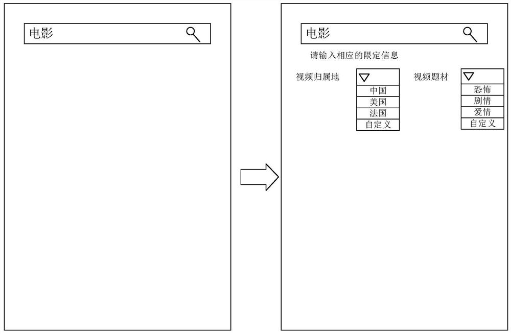 Method for providing filter items, client and server