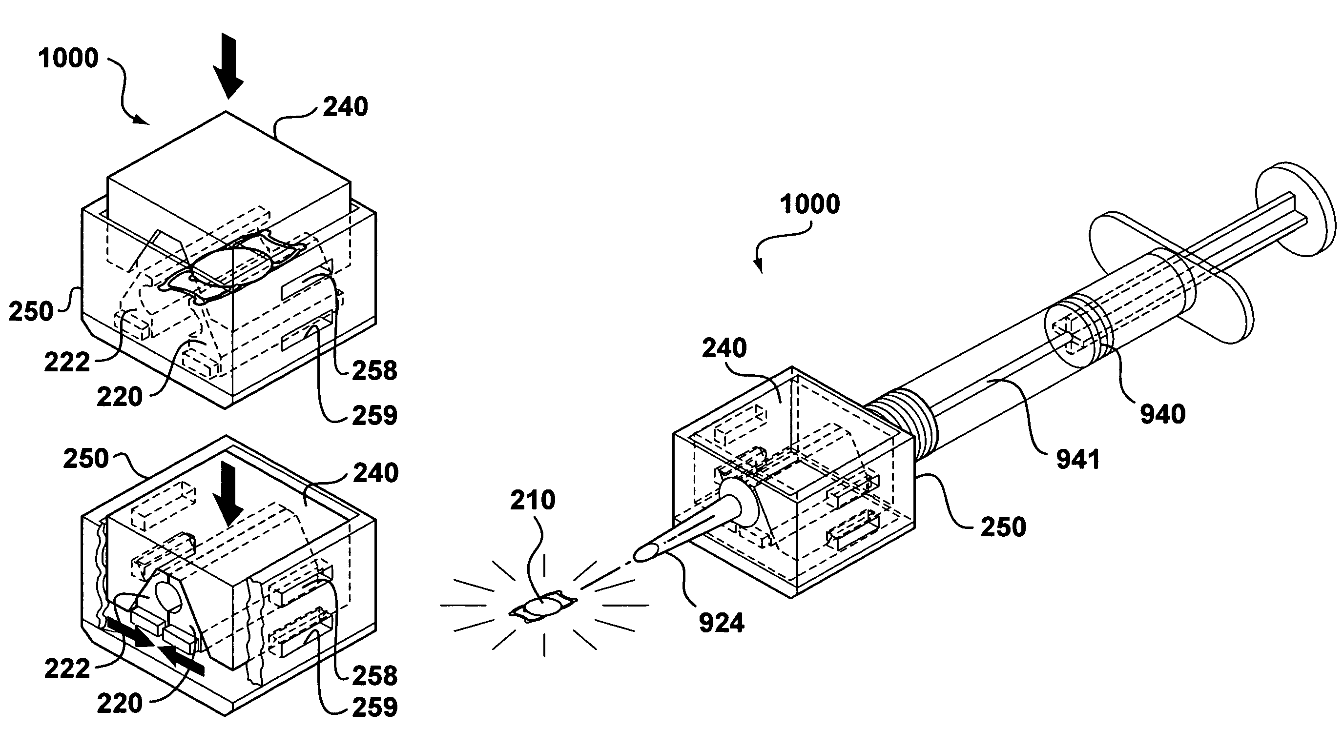 System and method for storing, shipping and injecting ocular devices