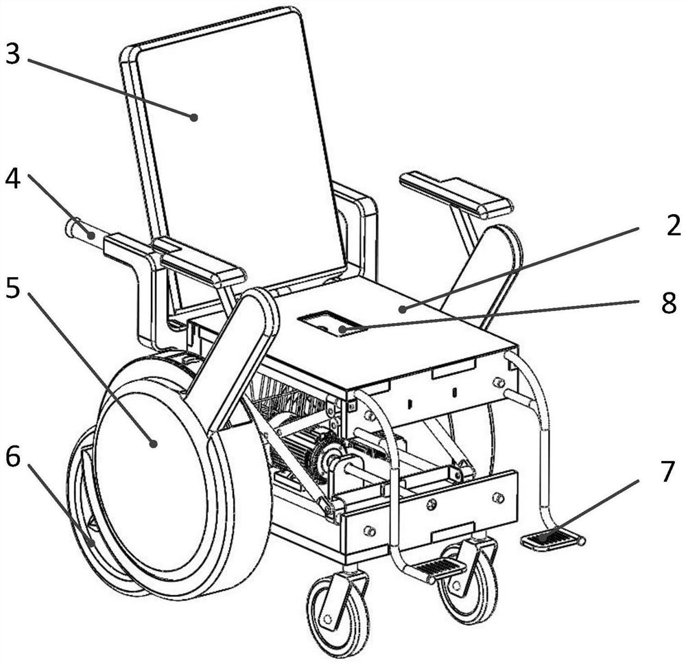 Angle-adjustable and height-adjustable chair surface structure and multifunctional wheelchair thereof