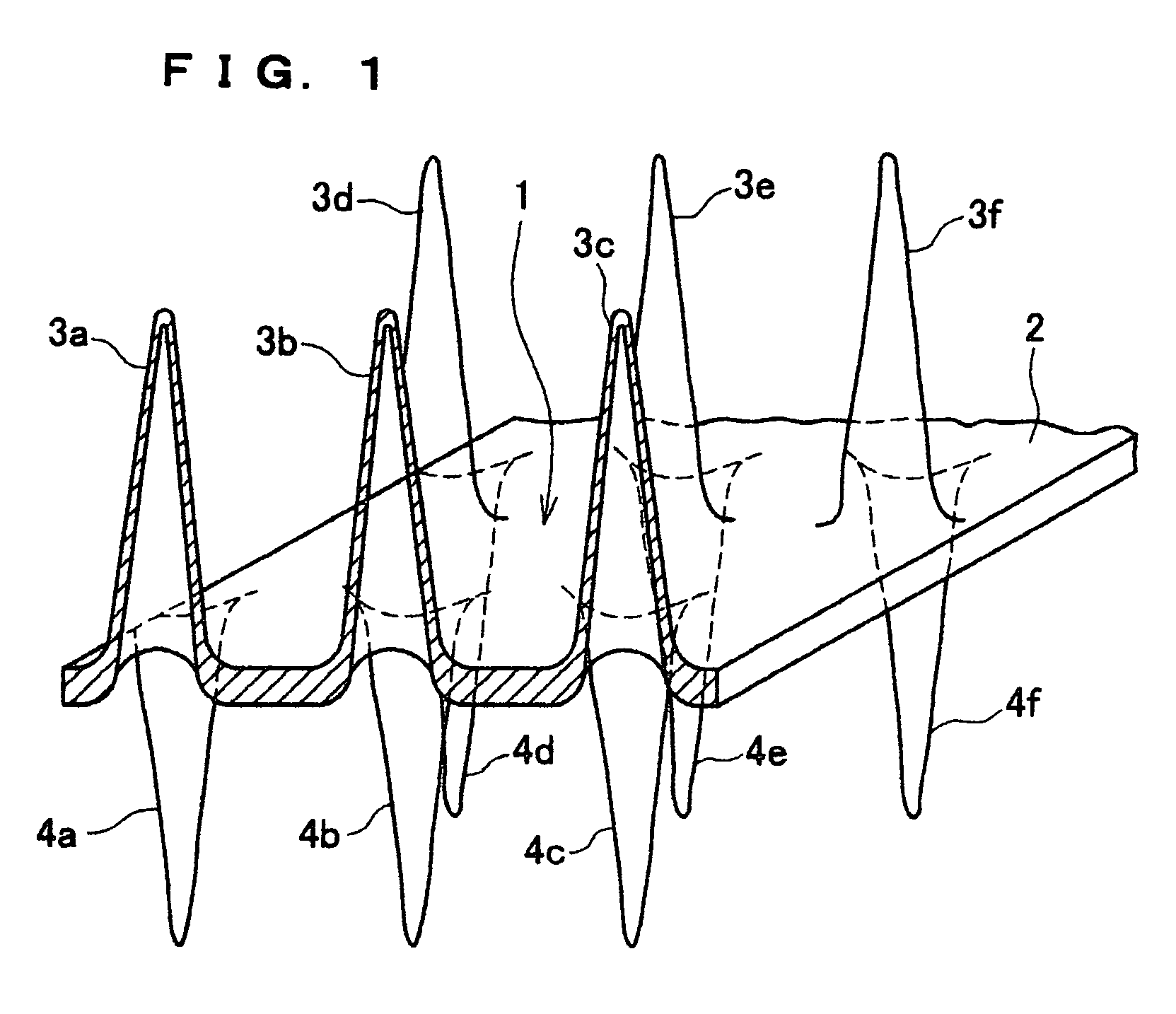 Three-dimensional structure and method and apparatus for manufacture thereof