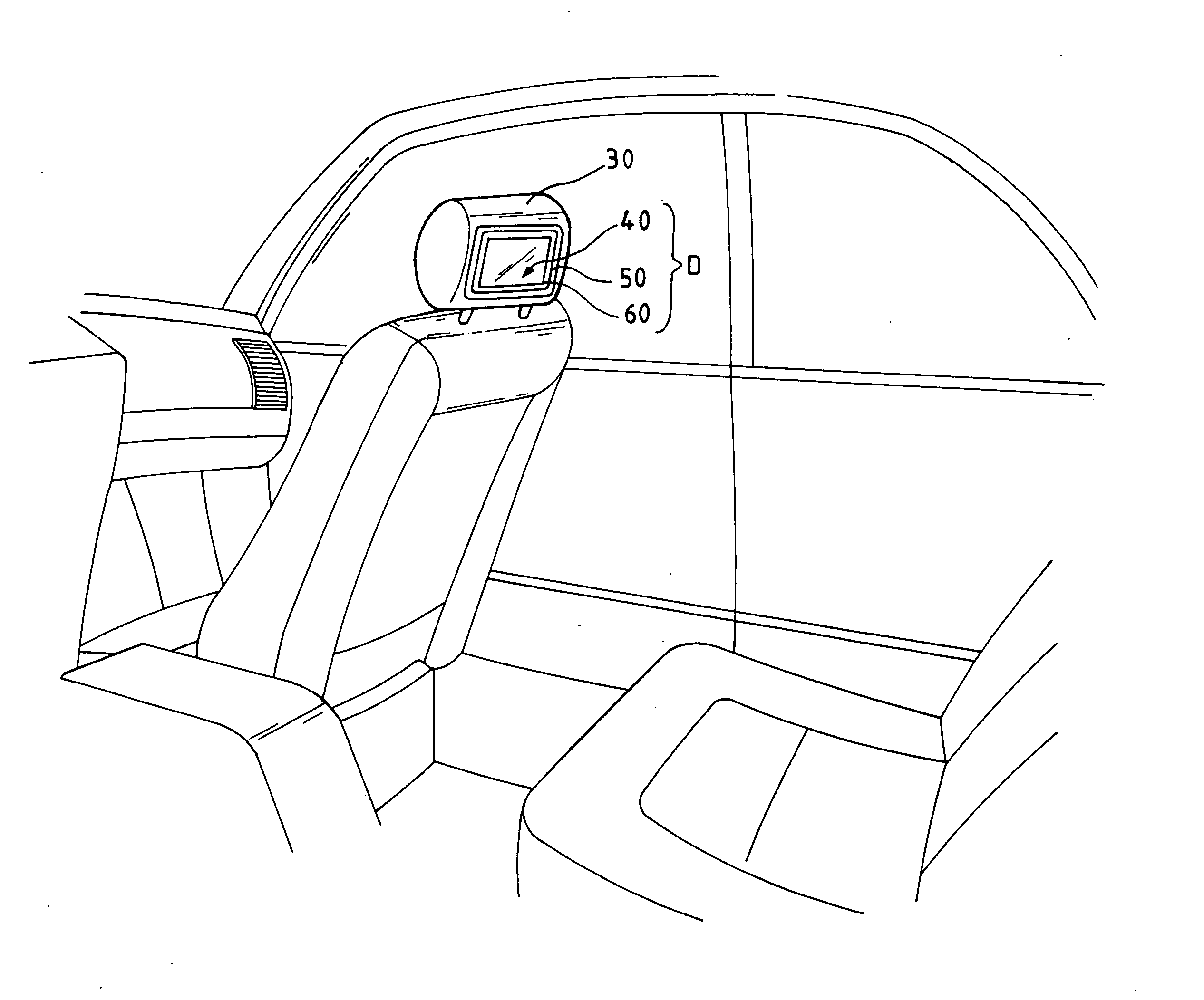 Angle-adjusting apparatus for a housing of headrest display