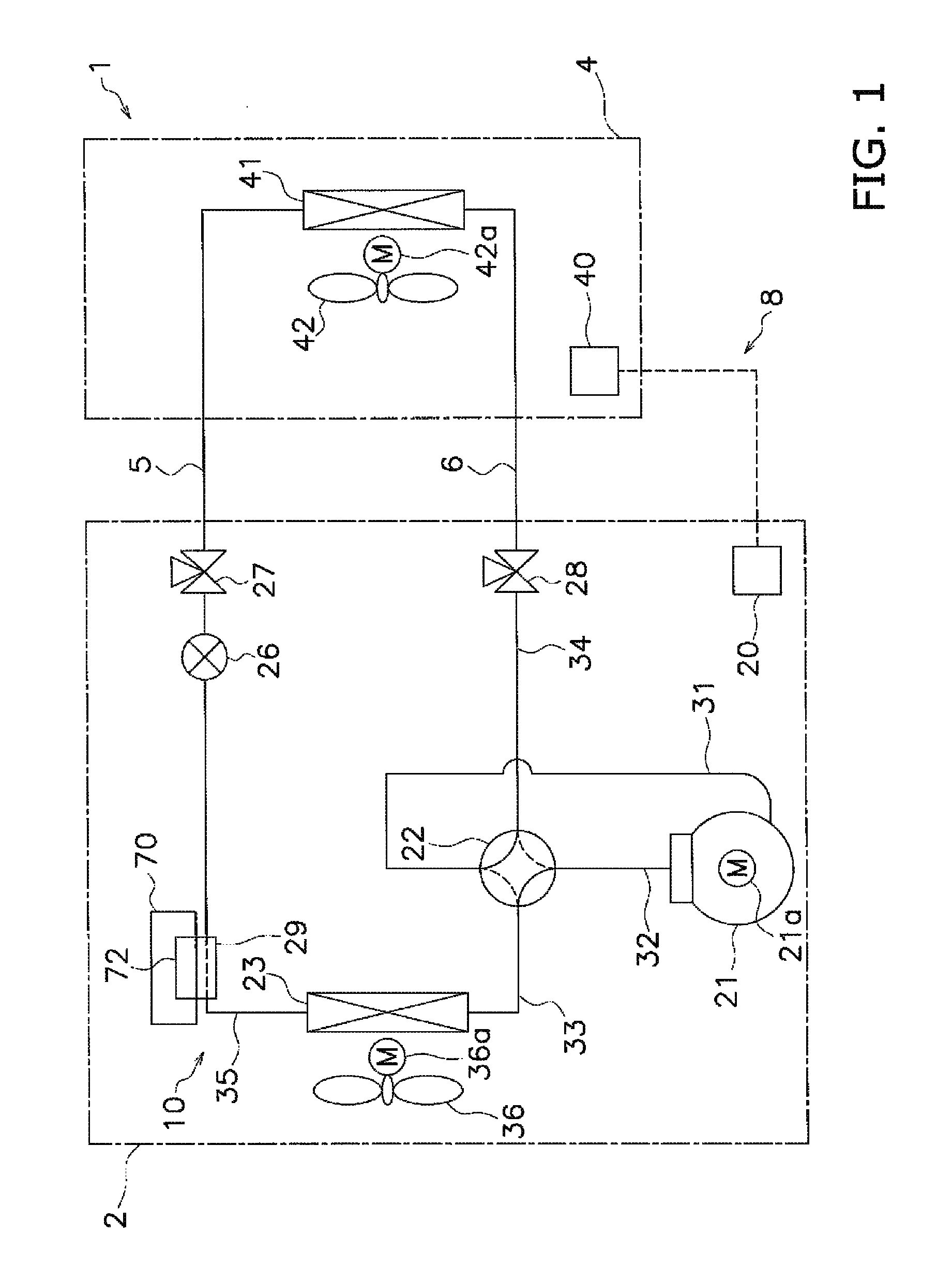 Refrigerant jacket and air conditioning apparatus equipped therewith