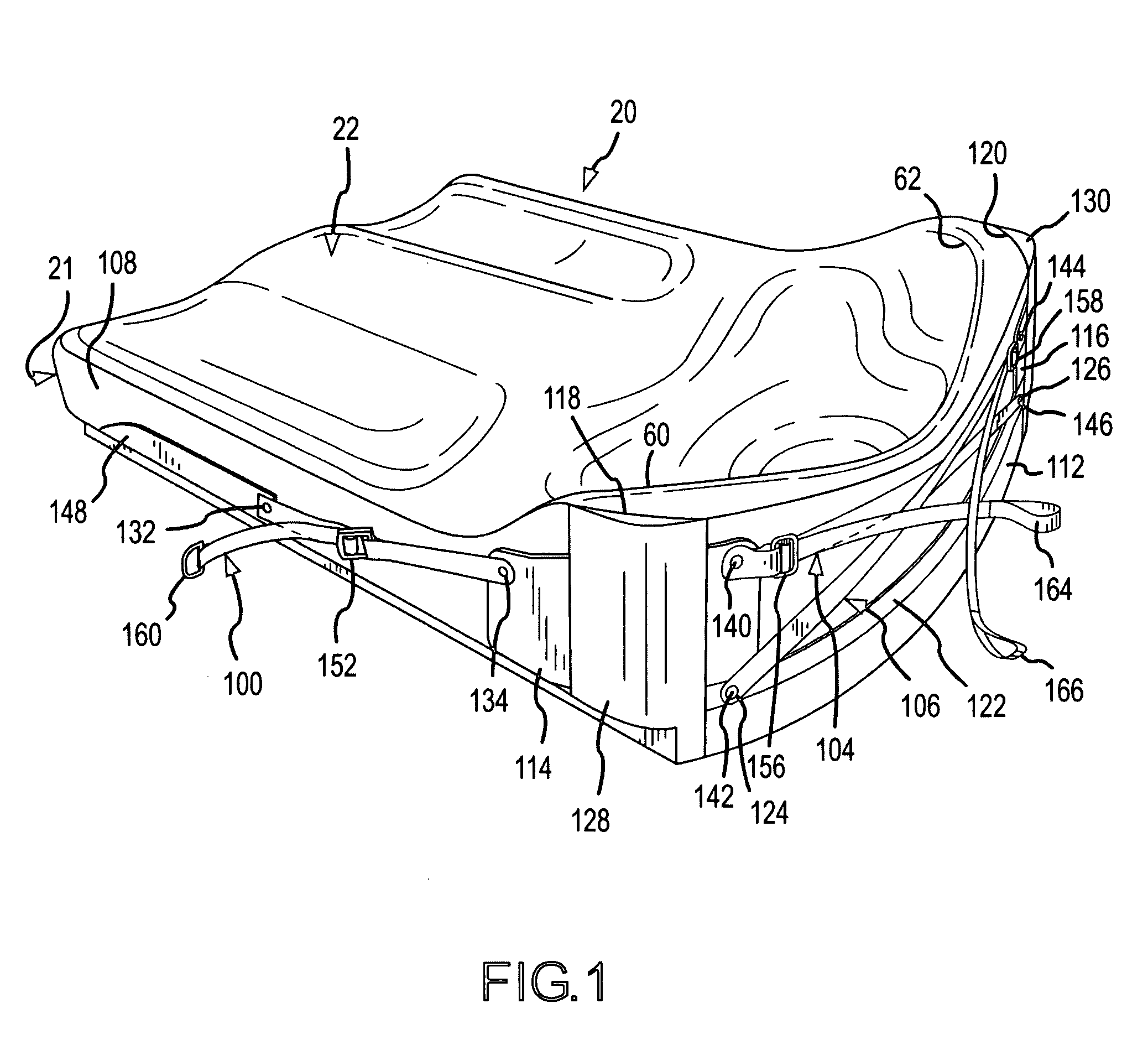 Reinforced and adjustable contoured seat cushion and method of reinforcing and adjusting the contoured seat cushion