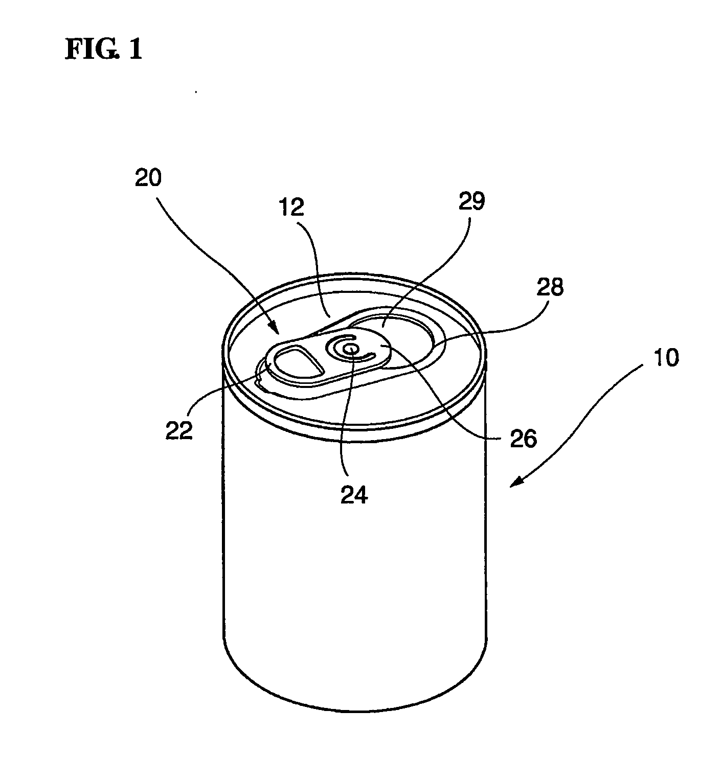 Opening device for can