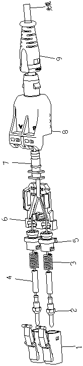 A one-cable dual-core lc-type optical fiber connector